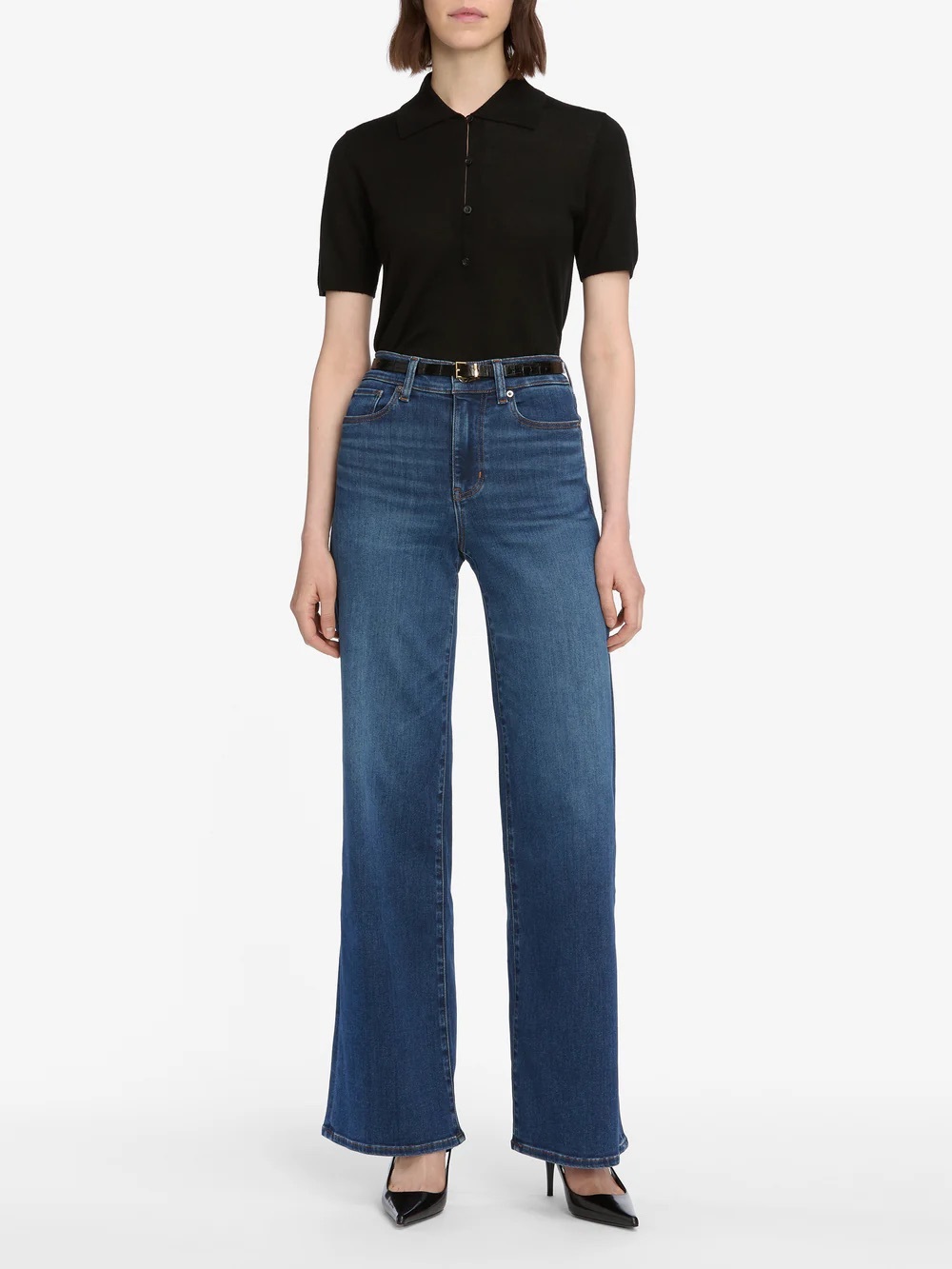 Frame Le Slim Palazzo Wide Leg Denim Jeans Celebrity Wash High Rise size 29